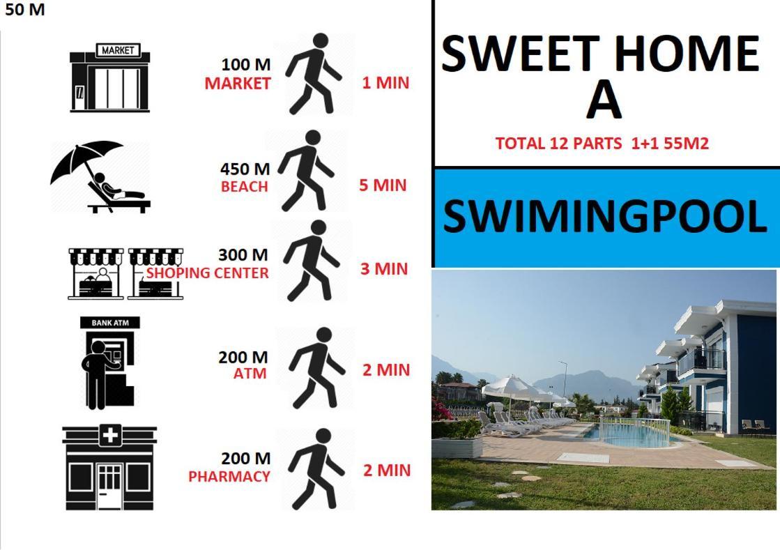 Sweet Home Kemer Apartments Eksteriør billede